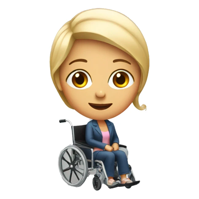 Woman in a wheelchair sticker