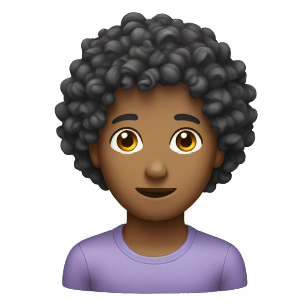 curly head sticker