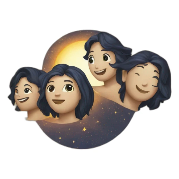 Rising sign Libra, sun Capricorn, moon Pisces sticker