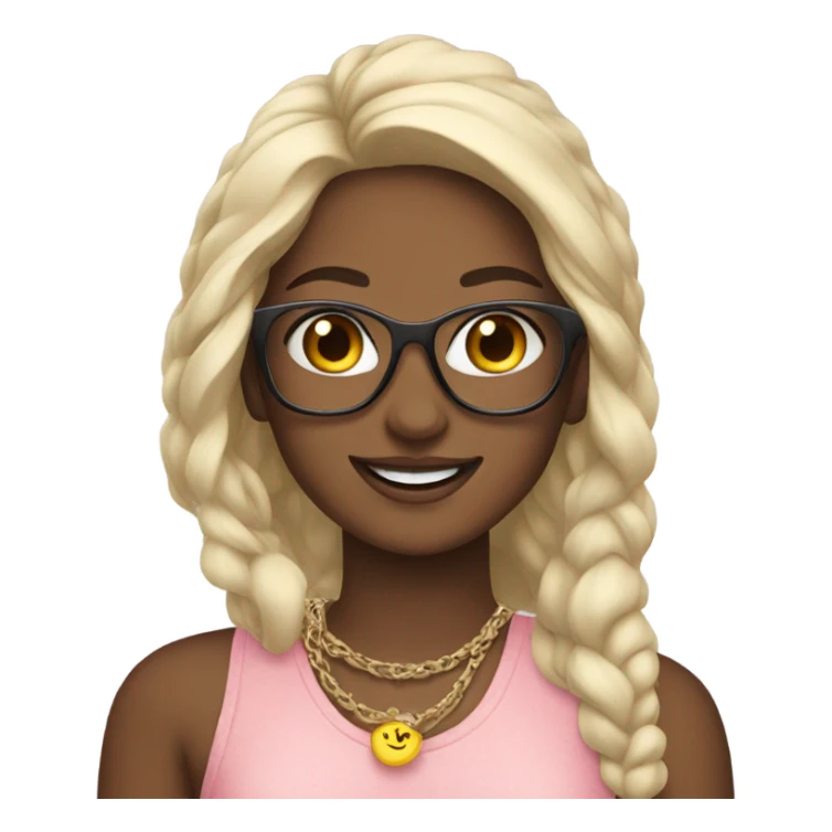 happy girls with stylish accessories sticker