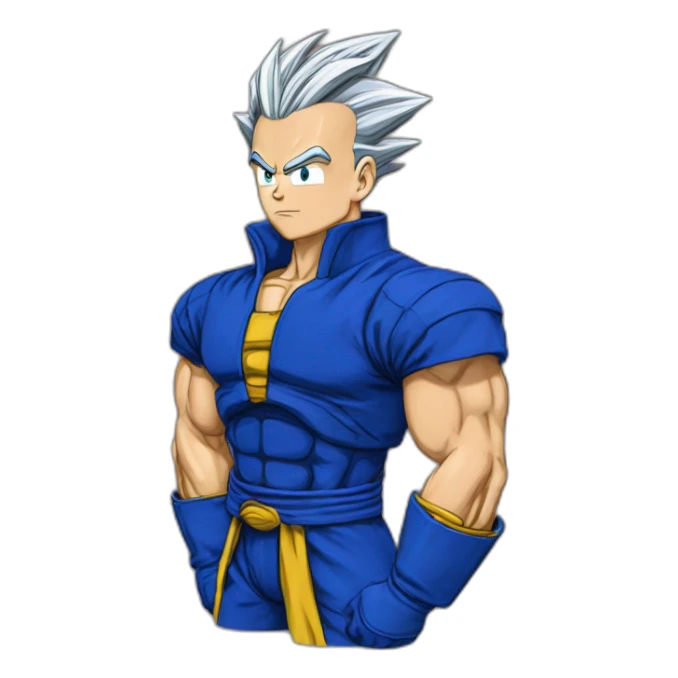 Trunks fait un calin à Vegeta sticker