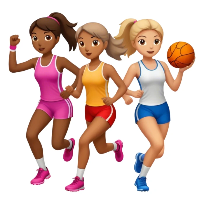 Sport girls sticker