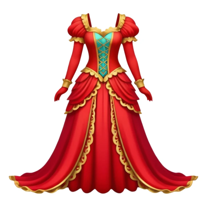 Fairy Tale Costume including red and other colors sticker