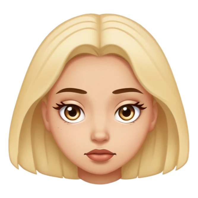 girl unbothered rolling eyes sticker