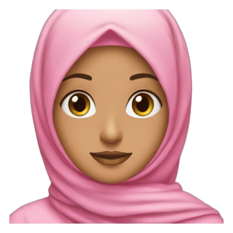 Hijabi girl with pink hijab. sticker