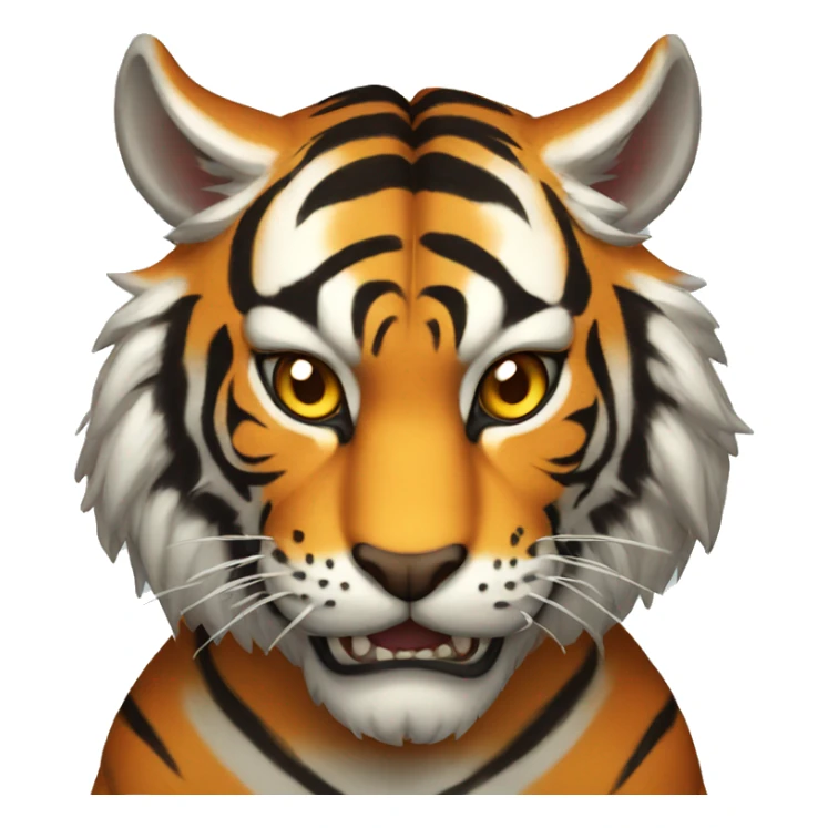 demon tiger sticker