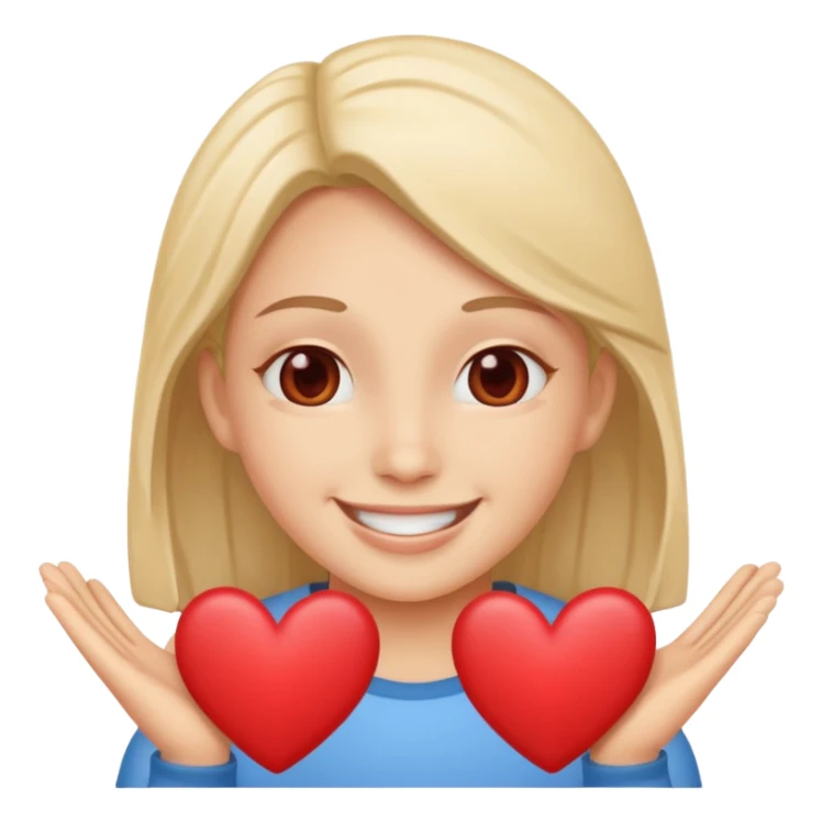 Mix these emojis “😗🥹” and add this one to each side “🫰” sticker