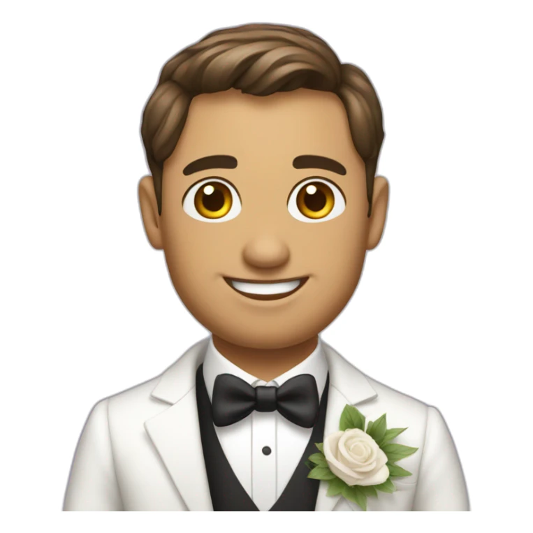 Homme en tenue de mariage sticker