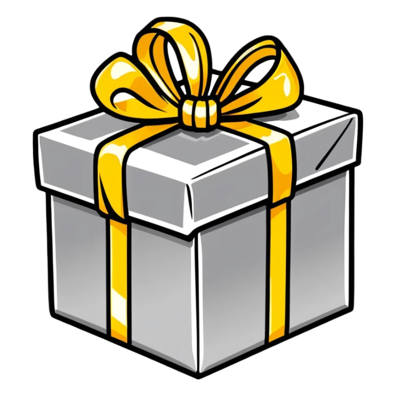 Decorative shiny metallic gift wrap with golden reflections sticker