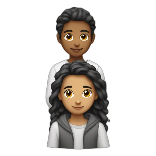 A young person with shemakh and eqal sticker