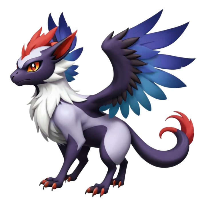 Litten-Absol-Noibat-Noivern-Hybrid (Full body) sticker