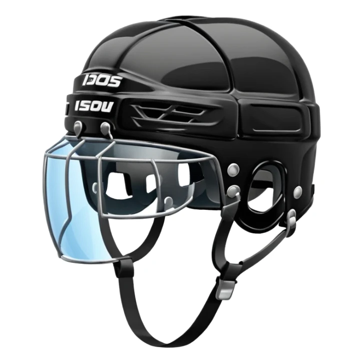Give me a black ice hockey helmet sticker