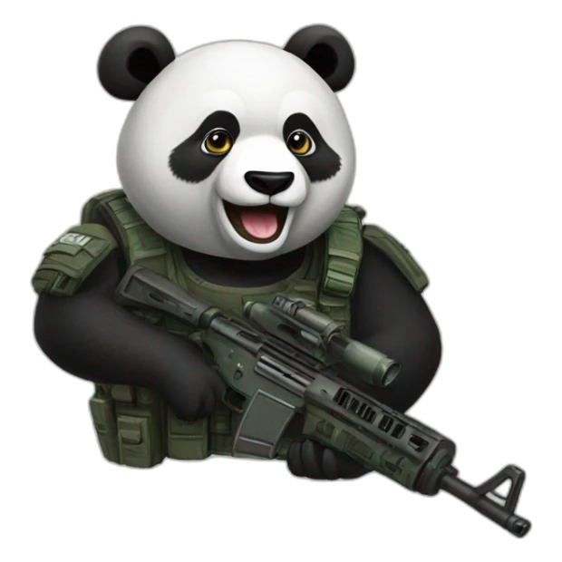 panda call of duty sticker