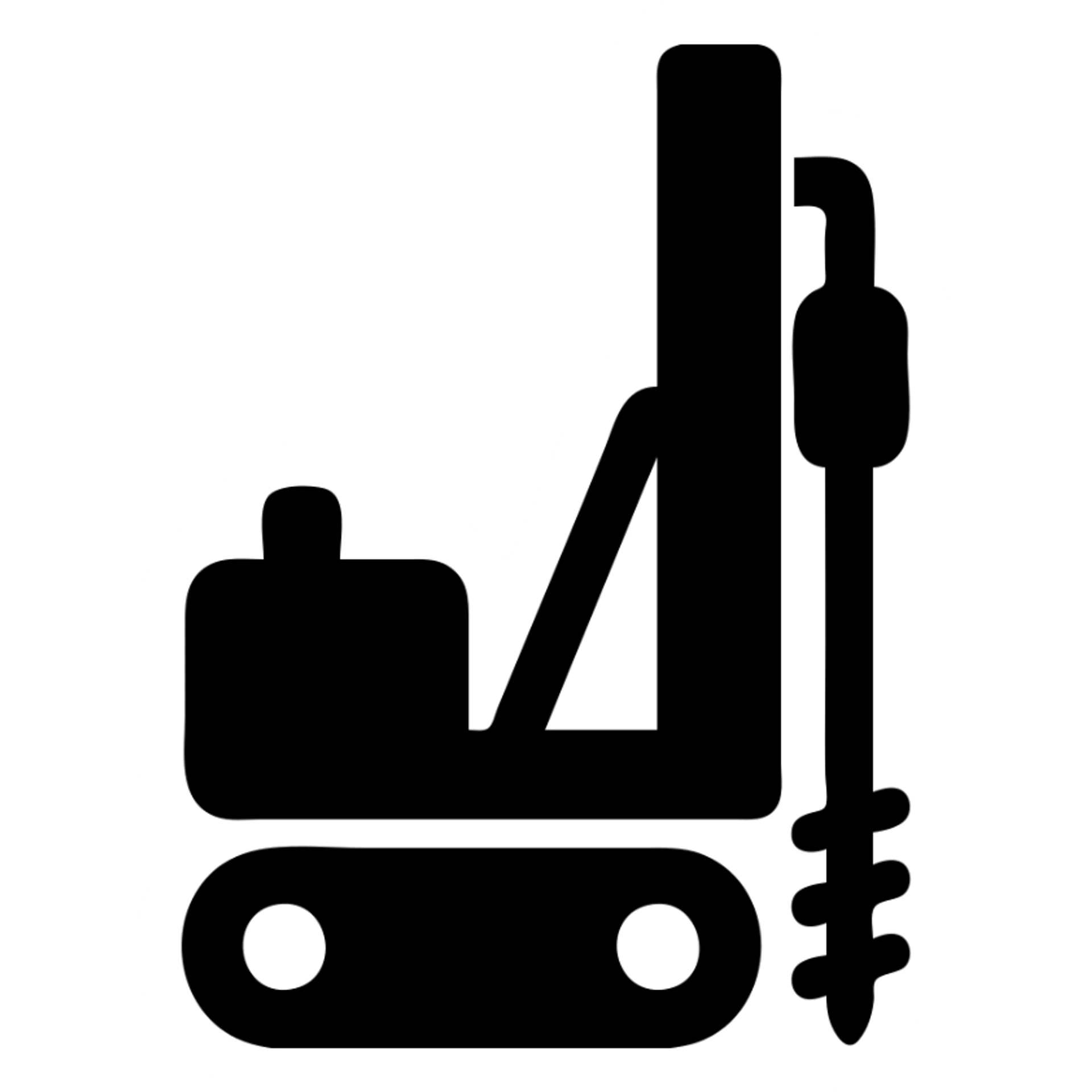 rack-mounted geotechnical drilling rig (Geoprobe-style soil sampling machine) sticker