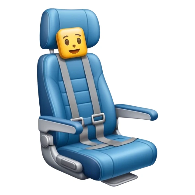 plane seat seatbelt sticker