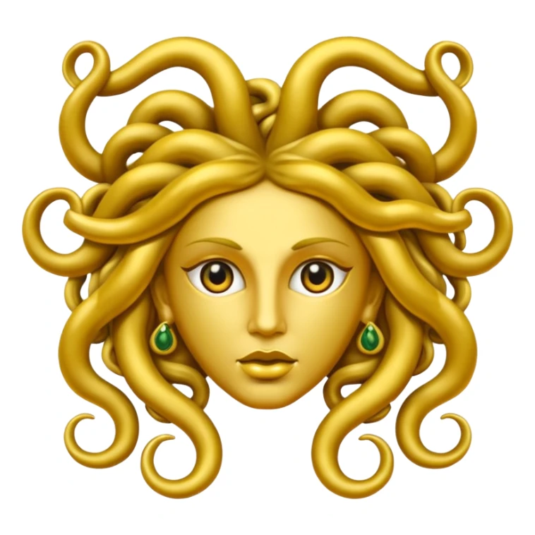 The Sicilian Medusa in gold sticker