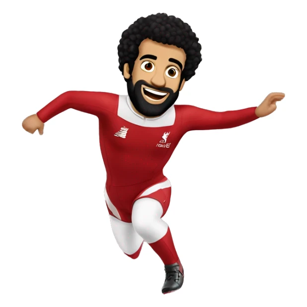 Mohamed Salah liverpool sky diving sticker
