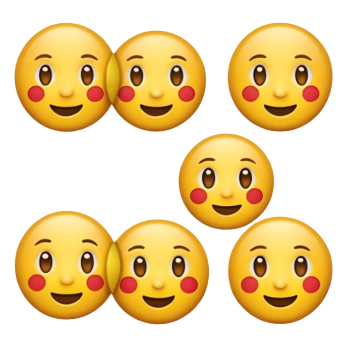 Emoji rond et jaune qui regarde à gauche sticker