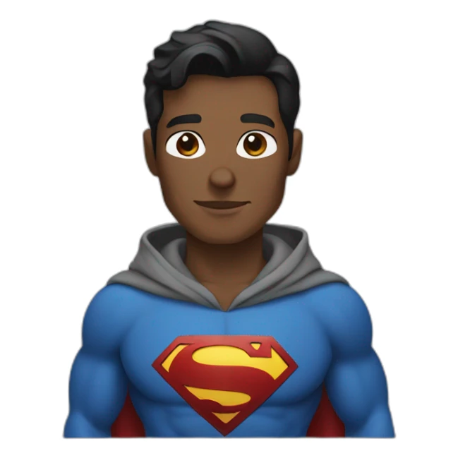 Superman in a hoodie sticker