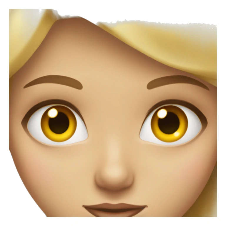 blonde girl hazel eyes sticker