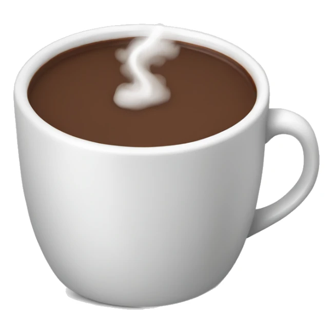 Chocolat chaud qui fume sticker