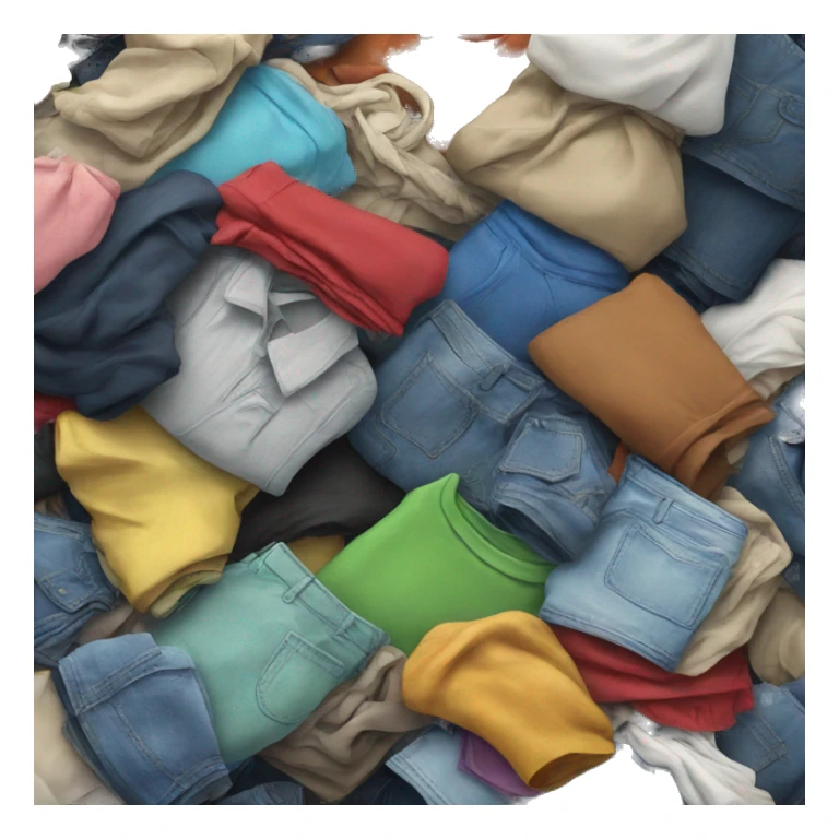 Pile of clothes sticker