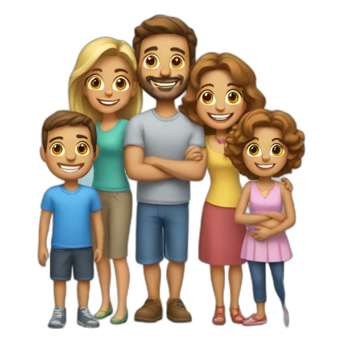 Familia feliz sticker