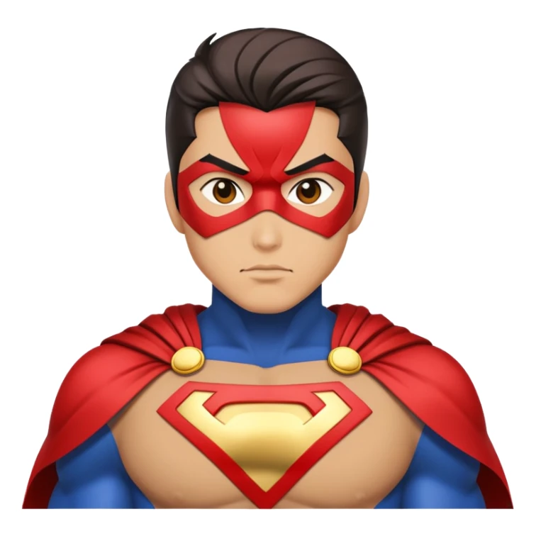 Kuniman superhero character with Japanese-inspired design sticker