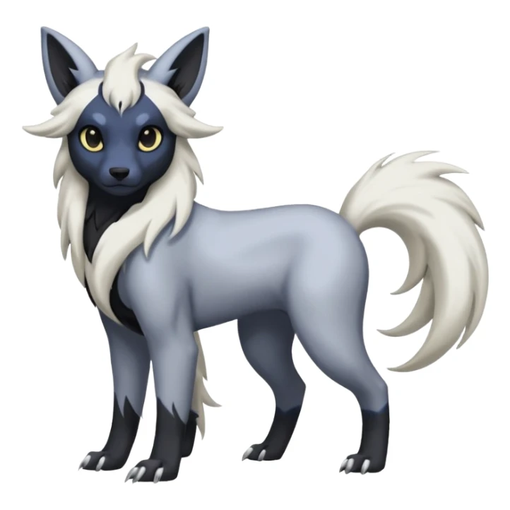 Pastel Absol-Houndour-Umbreon-fusion (full body) sticker