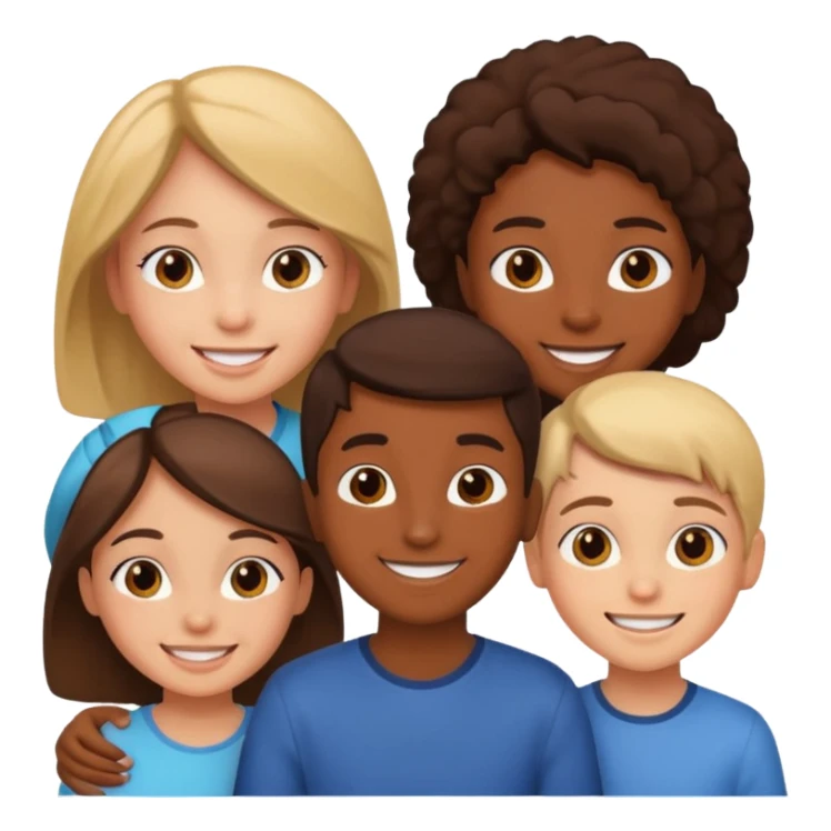 Friendship - relationship of mutual affection between people - 2 girls and a boy of various races  sticker