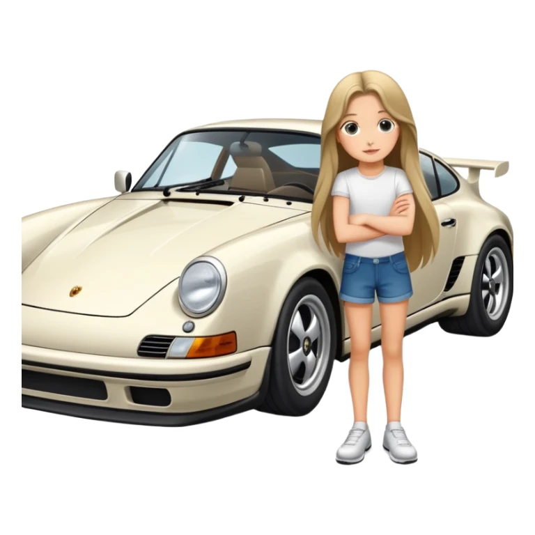 Porsche girl sticker