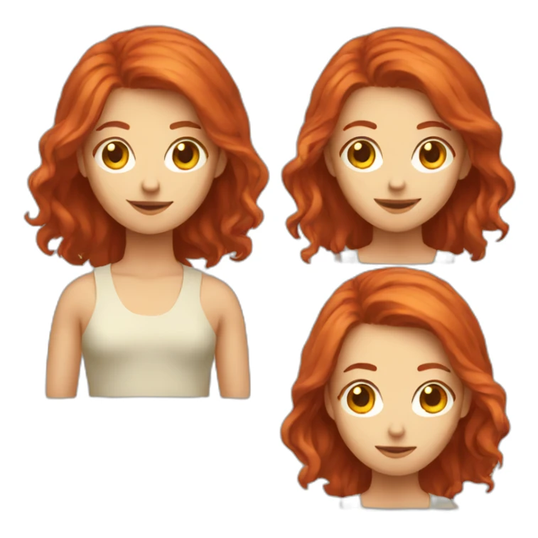 red hair ux researcher sticker