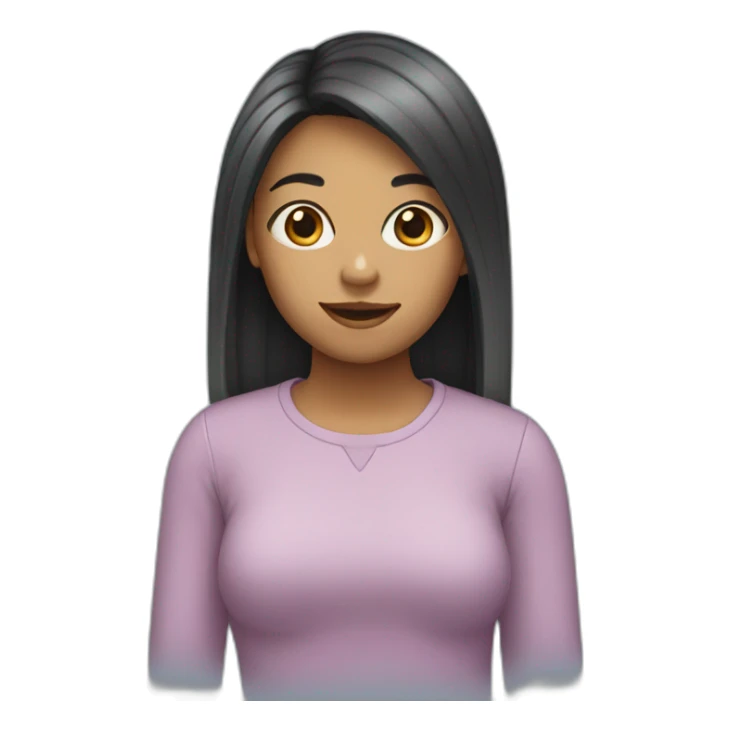 Girl with reg hair sticker