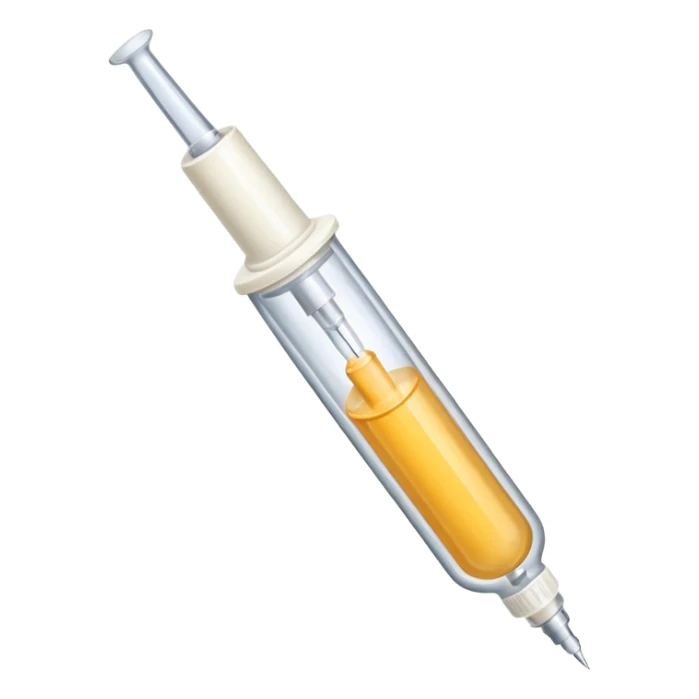 cream medicine in a syringe sticker