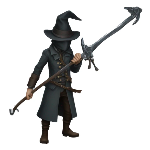 Bloodborne hunter whirligig saw sticker