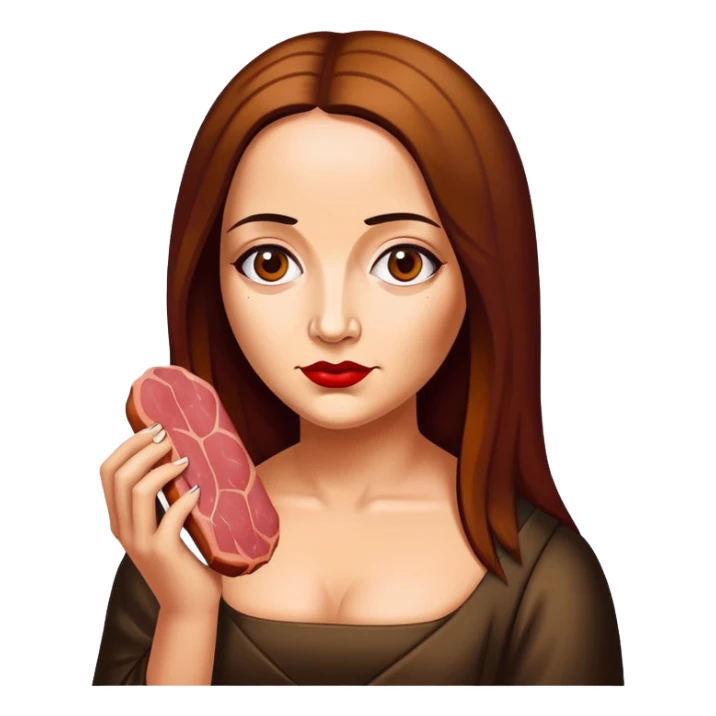 pop art monalisa SPAM meat slop portrait sticker
