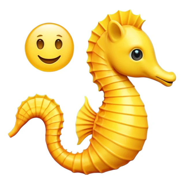 Emoji seahorse sticker