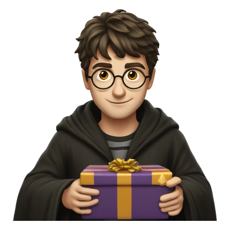Harry Potter with present  sticker