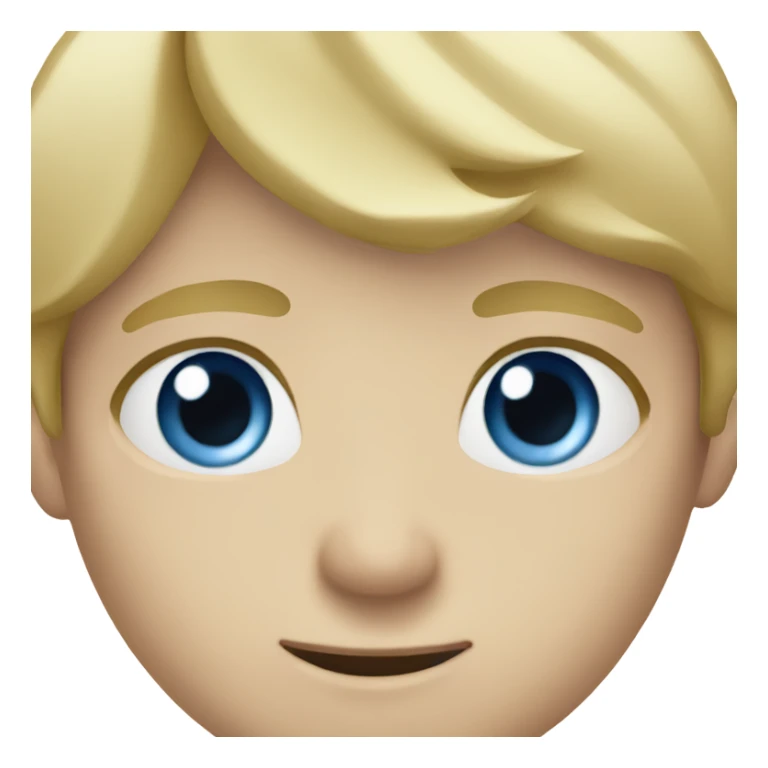 blue eyes blonde boy sticker