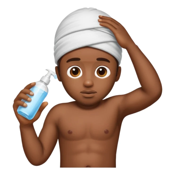 Diddy holding baby oil while having underwear on his head sticker