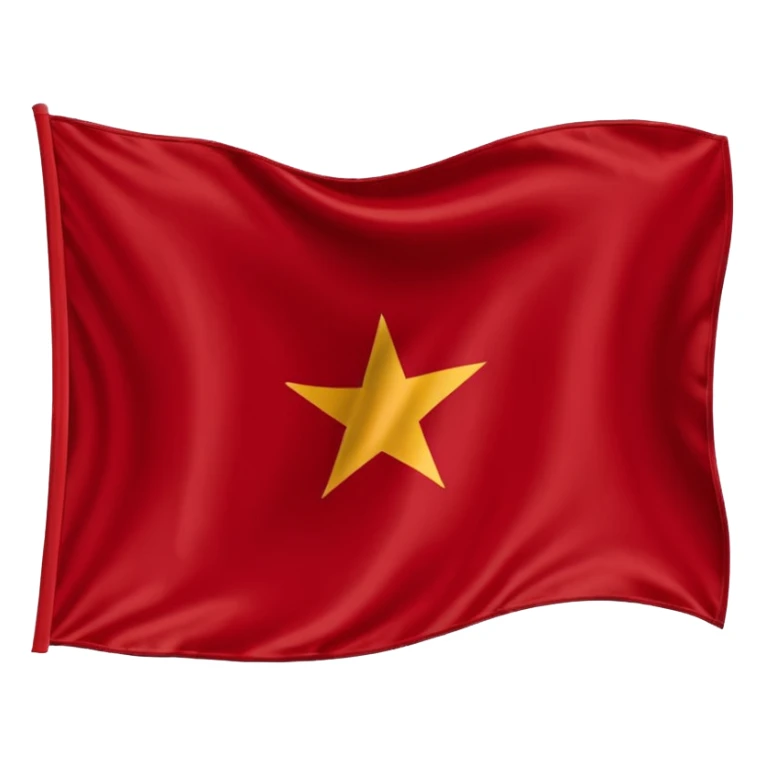 Bandera rectangular con fondo blanco liso. En el centro, una cruz de Borgoña en forma de aspa diagonal, hecha de dos ramas desgajadas con nudos y bordes irregulares. Color rojo oscuro intenso. Estilo plano y heráldico, sin sombras, sin texturas, sin texto ni elementos adicionales. sticker