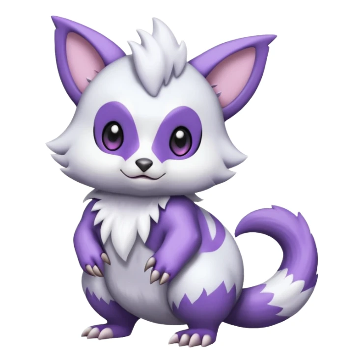 Shiny Furret-Absol-Noibat-Hybrid (Full body) sticker