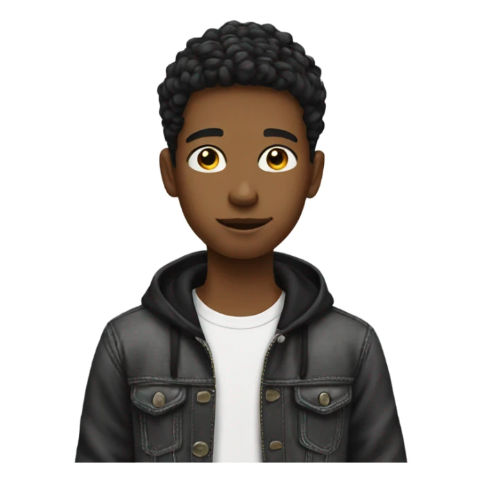 Teenager stylish boy sticker