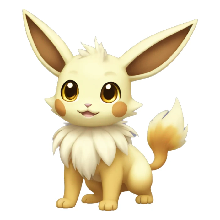 Shiny Kawaii Eeveelution-Cute-Pokémon-fusion full body sticker