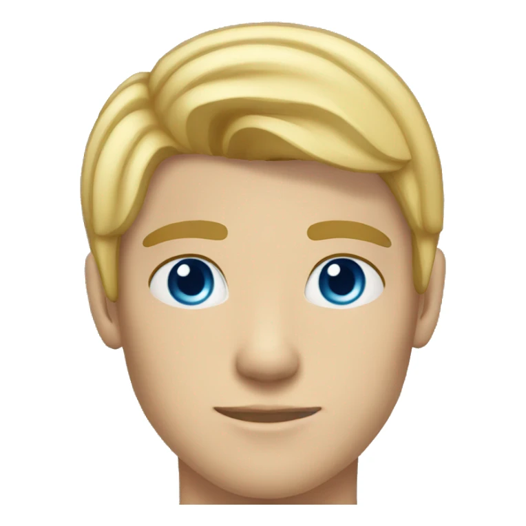 17 year old man blue eyes blonde hair  sticker