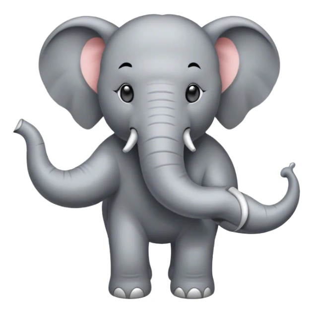 Elefant macht Ballett mit Maske sticker