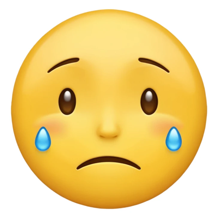 I want to create an emoji in that image we can see both Sad and happy feeling simultaneously sticker