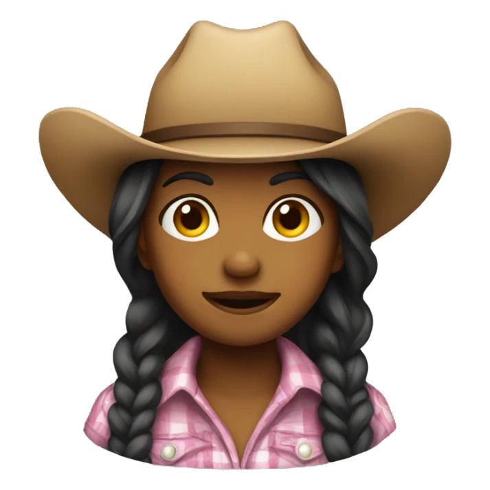 cowgirl, front angle  sticker