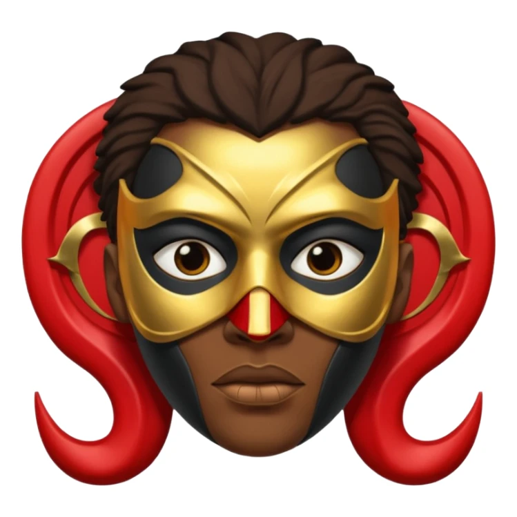 Vessel (of the band Sleep Token) dark, gold mask, badass sticker