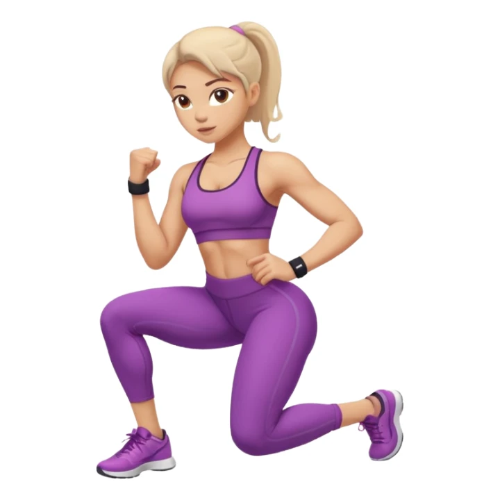 girl working out glutes abs workout  sticker
